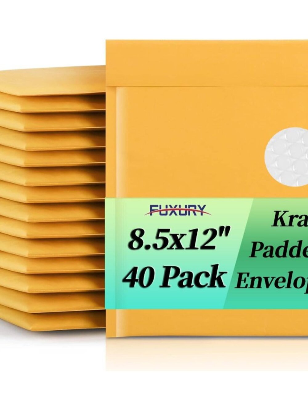 Kraft Bubble Mailers 8.5x12 Inch 40 Pack Padded Envelopes